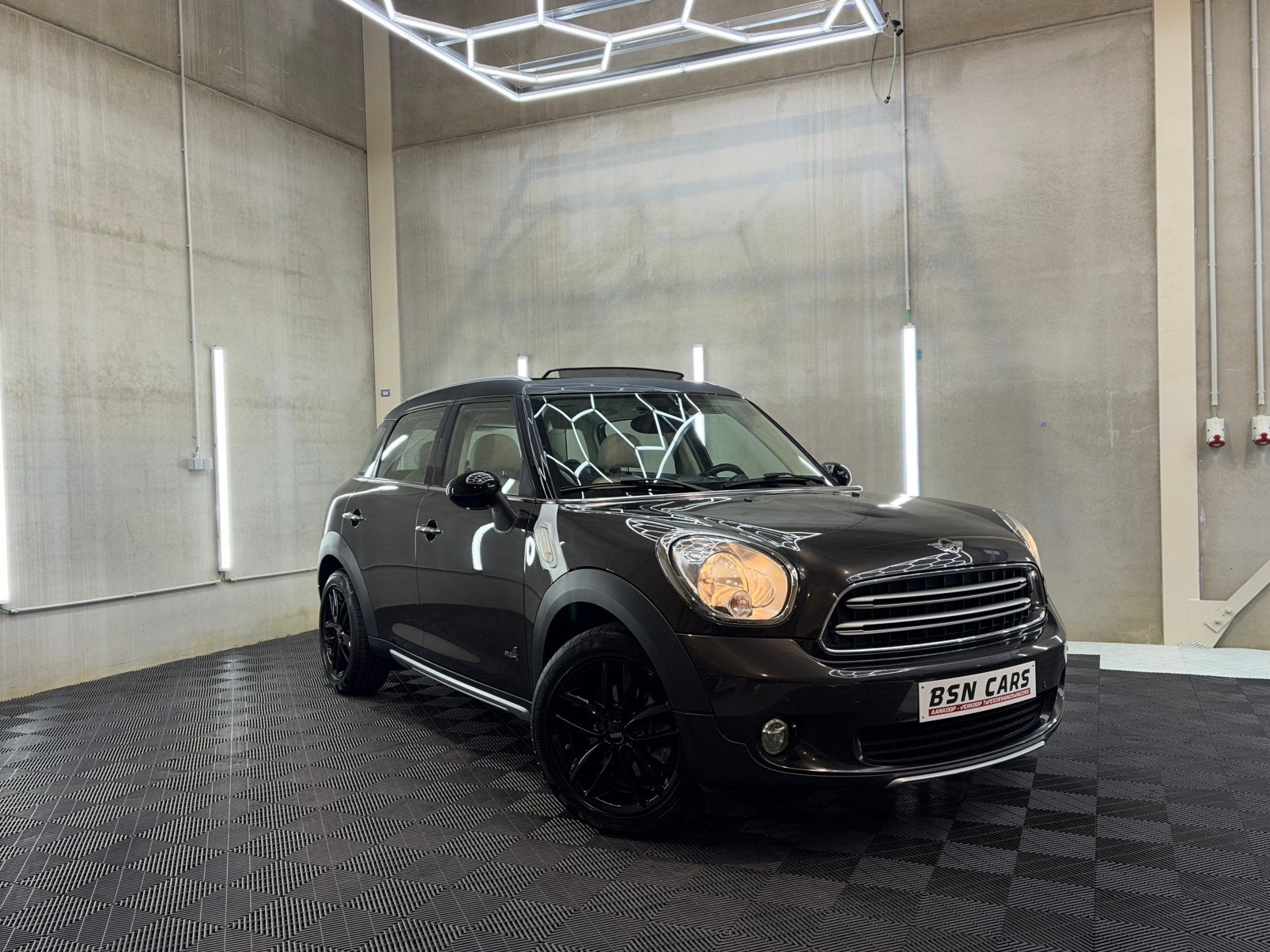 MINI COOPER COUNTRYMAN/PANO/CRUISE/SFEER/PDC/AUTOMAAT, Auto's, Countryman, Bruin, 1600 cc, Leder