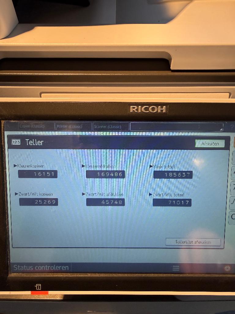 Kopiermachine Ricoh, Computers en Software, Printers, Ophalen, Gebruikt, Inkjetprinter, Kopieermachine