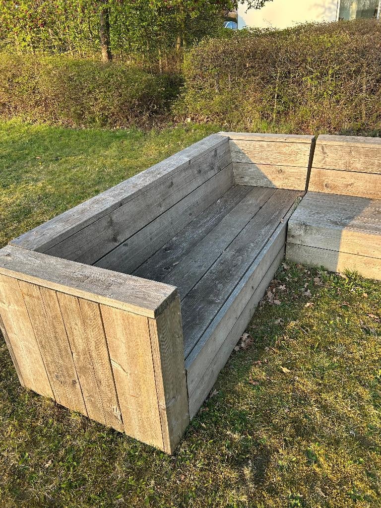 loungebank / loungeset, Tuin en Terras, Ophalen, Steigerhout, Loungeset