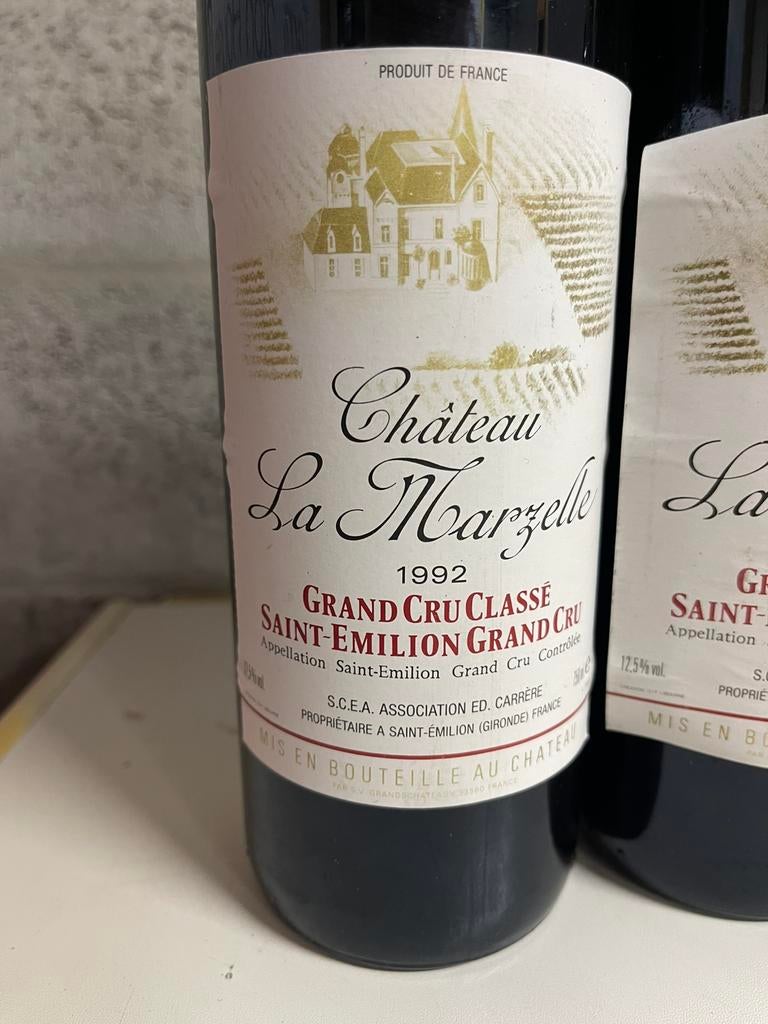 La Marzelle 1992 Saint Emilion GC, Enlèvement, Comme neuf, Vin rouge