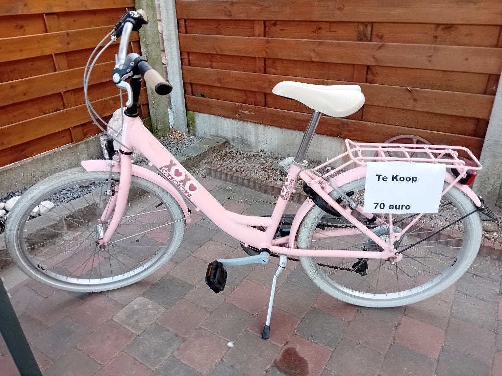 Meisjesfiets, Ophalen, BFK, BIKE FUN KIDS, Velgrem, Versnellingen