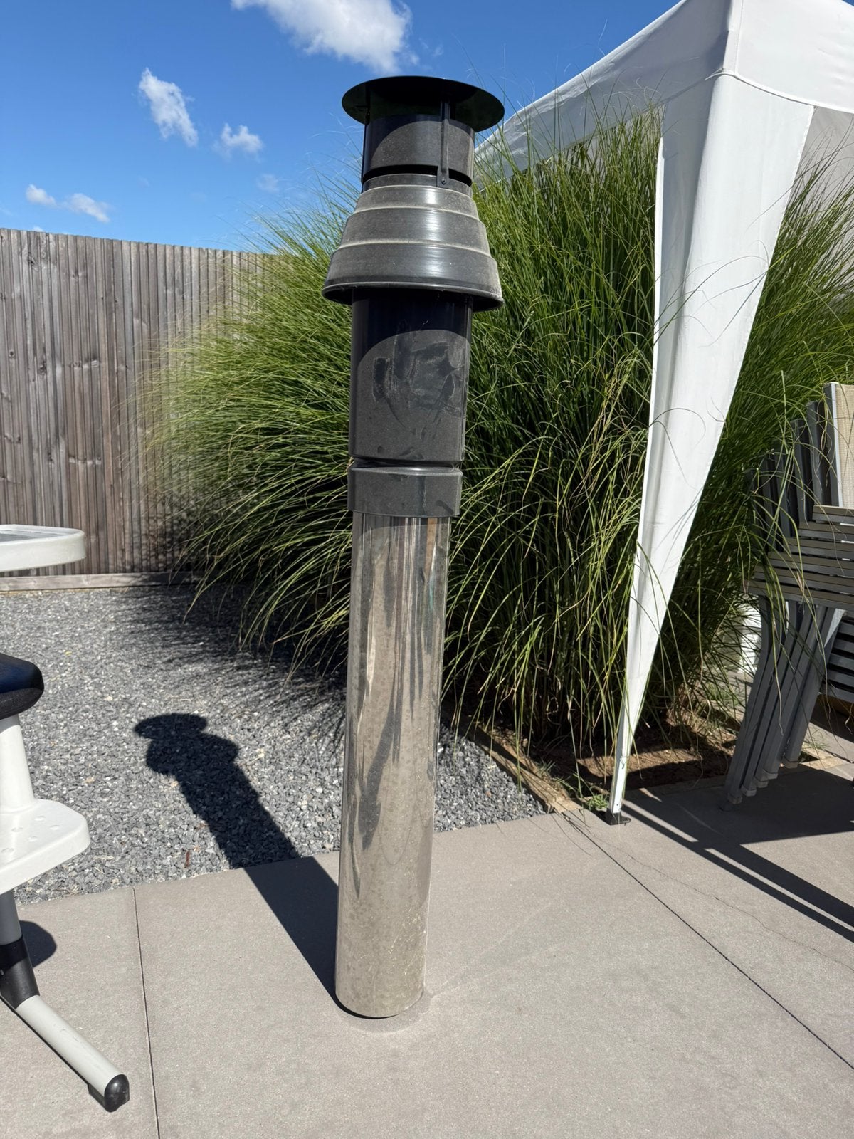 Inox Concentrische Dakdoorvoerset met bijhorende stukken, Doe-het-zelf en Bouw, Ophalen, Nieuw