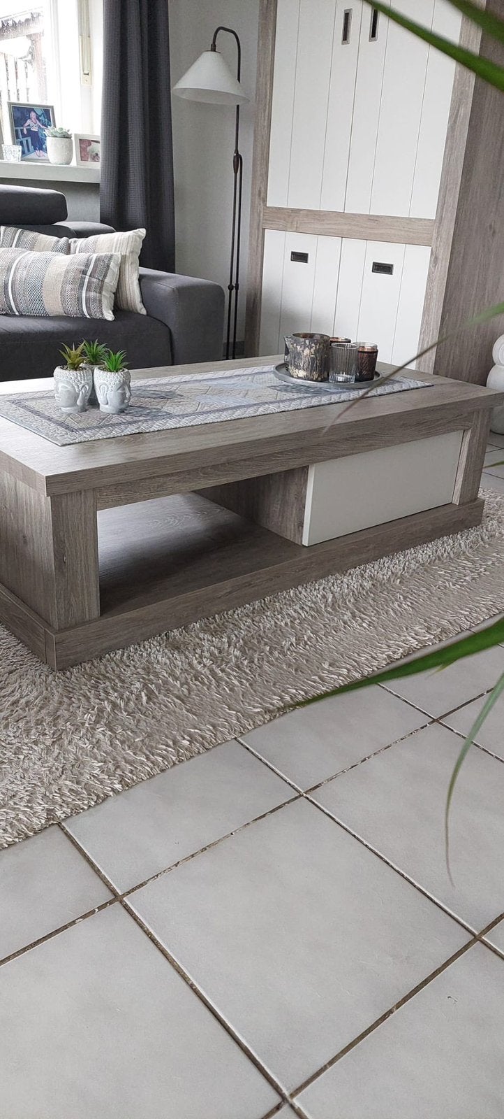 Salontafel met schuif, Maison & Meubles, Tables | Tables de salon, 100 à 150 cm, Rustiek, Enlèvement, 50 à 100 cm