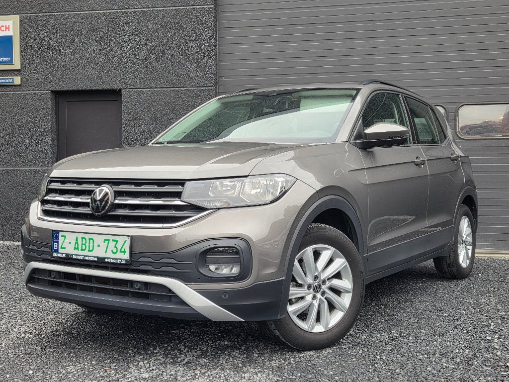 VW T-Cross 1.0 TSI  carplay/trekhaak/blindehoek/zetelvw..., Auto's, Voorwielaandrijving, Dealer onderhouden, 110 g/km, 5 deurs