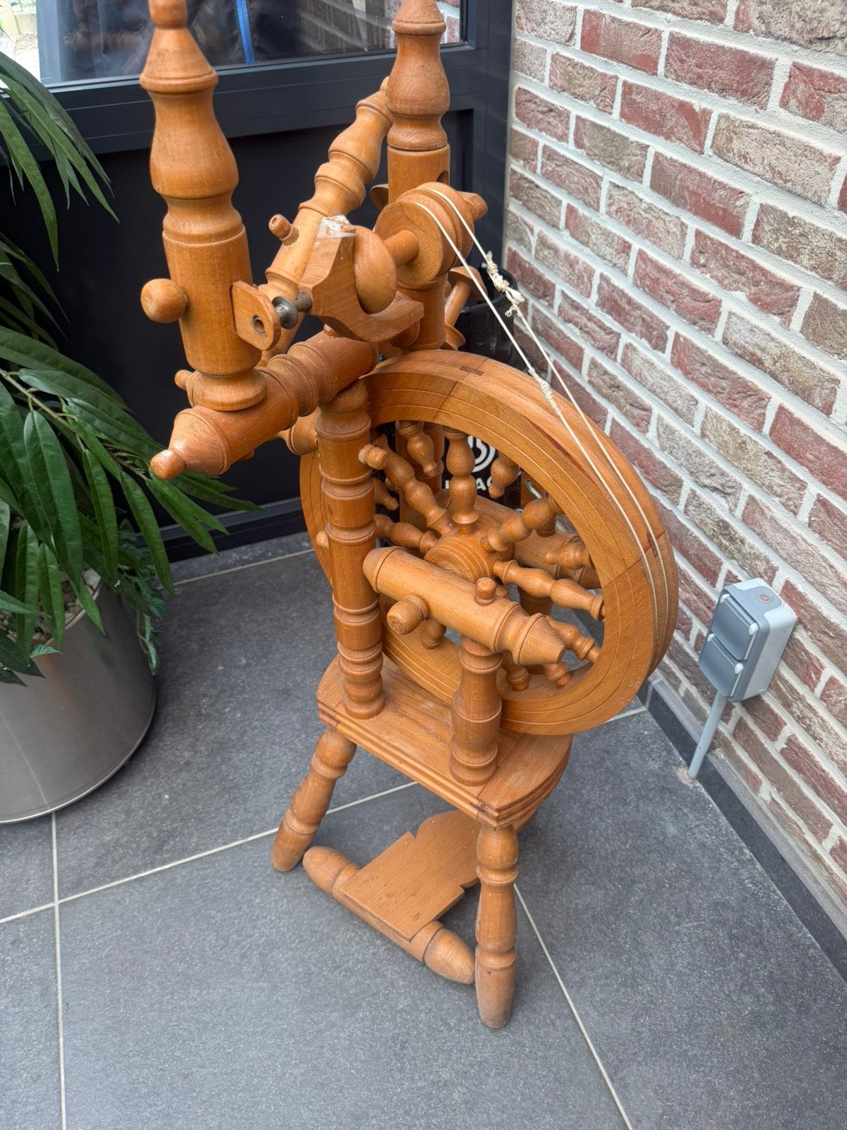 Spinnewiel, Ophalen, Gebruikt, Spinnewiel