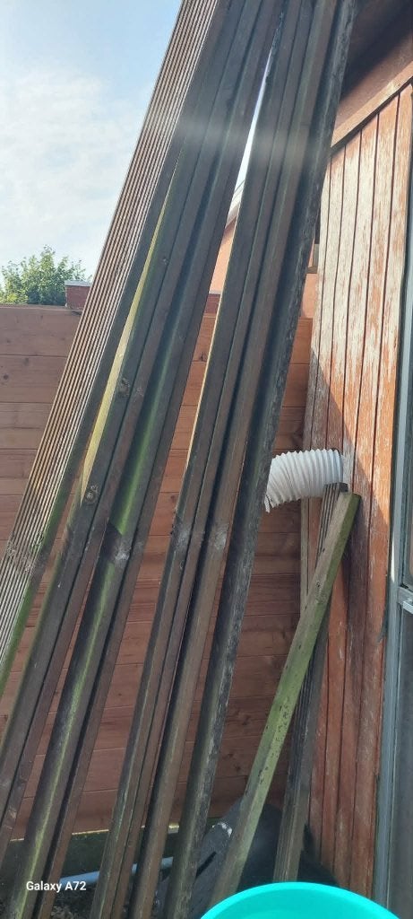 Banqaray hout, Ophalen, Gebruikt, 180 tot 250 cm, Planken