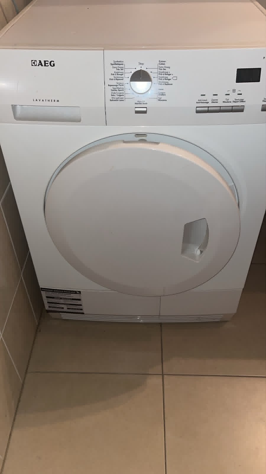 AEG droogkast, Electroménager, Enlèvement, Comme neuf