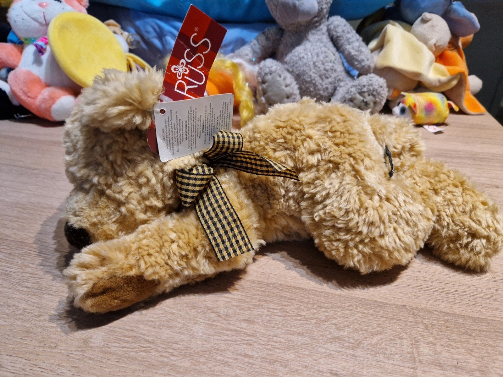 Russ Berrie knuffelhond Nickelby met origineel kaartje, Beer, Nieuw, Ophalen of Verzenden, Met label