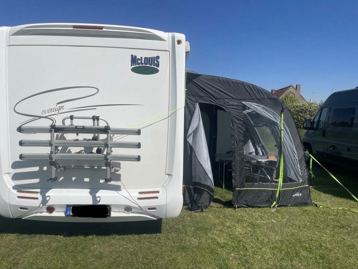 Obelink opblaasbare voortent palma 280 camper en caravan, Ophalen, Zo goed als nieuw