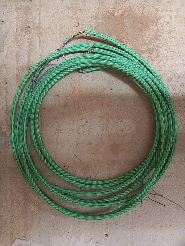 Voorbedrade elektrische buis voor verlichting, Enlèvement, Comme neuf, Câble ou Fil électrique