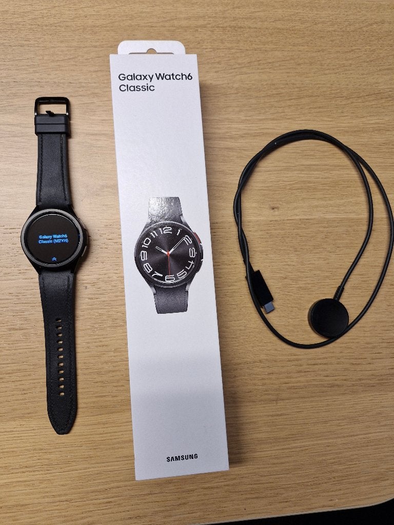 Samsung Galaxy Watch 6 Classic LTE – In topstaat!, Ophalen of Verzenden, Zo goed als nieuw, Zwart