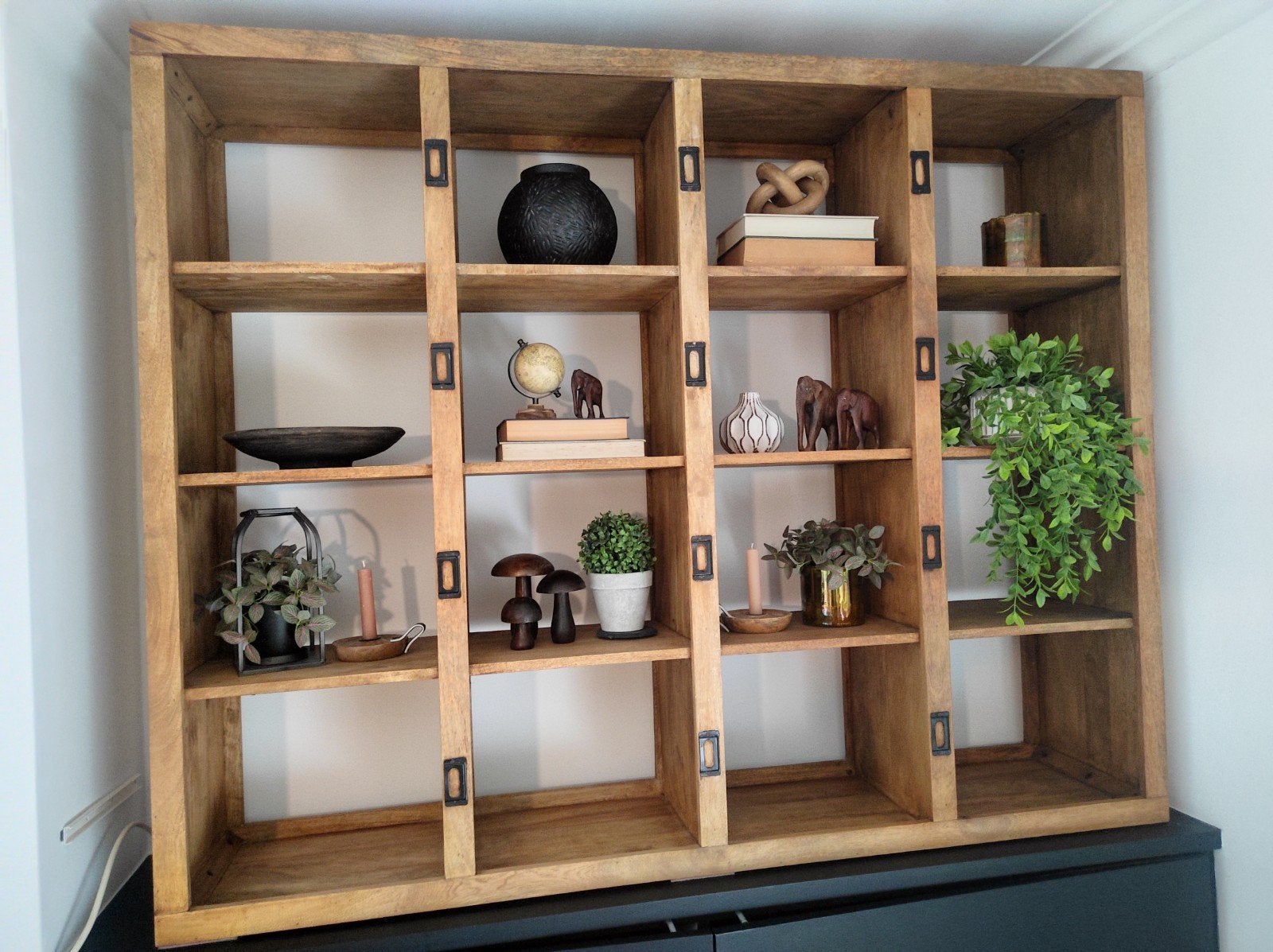 Open Kast Maison du Monde Mangohout, Huis en Inrichting, Ophalen, Overige materialen, 100 tot 150 cm, Zo goed als nieuw