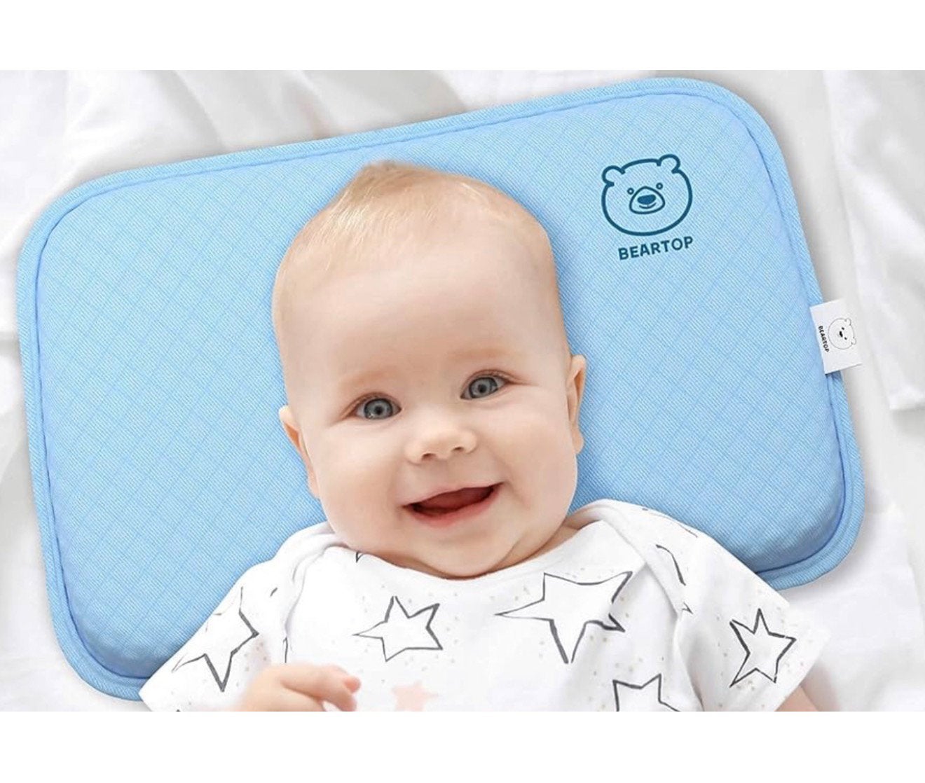 Coussin spécial bébé oreiller contre la tête plate 0-36 mois, Enfants & Bébés, Chambre d'enfant | Linge de lit, Neuf, Oreiller