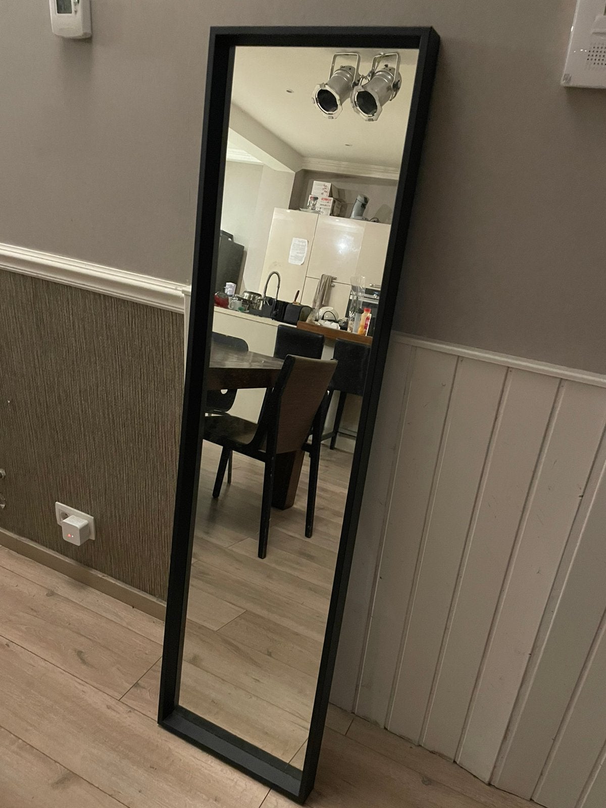 Miroir Noir IKEA NISSEDAL 40  150 cm, Maison & Meubles, Enlèvement, Comme neuf
