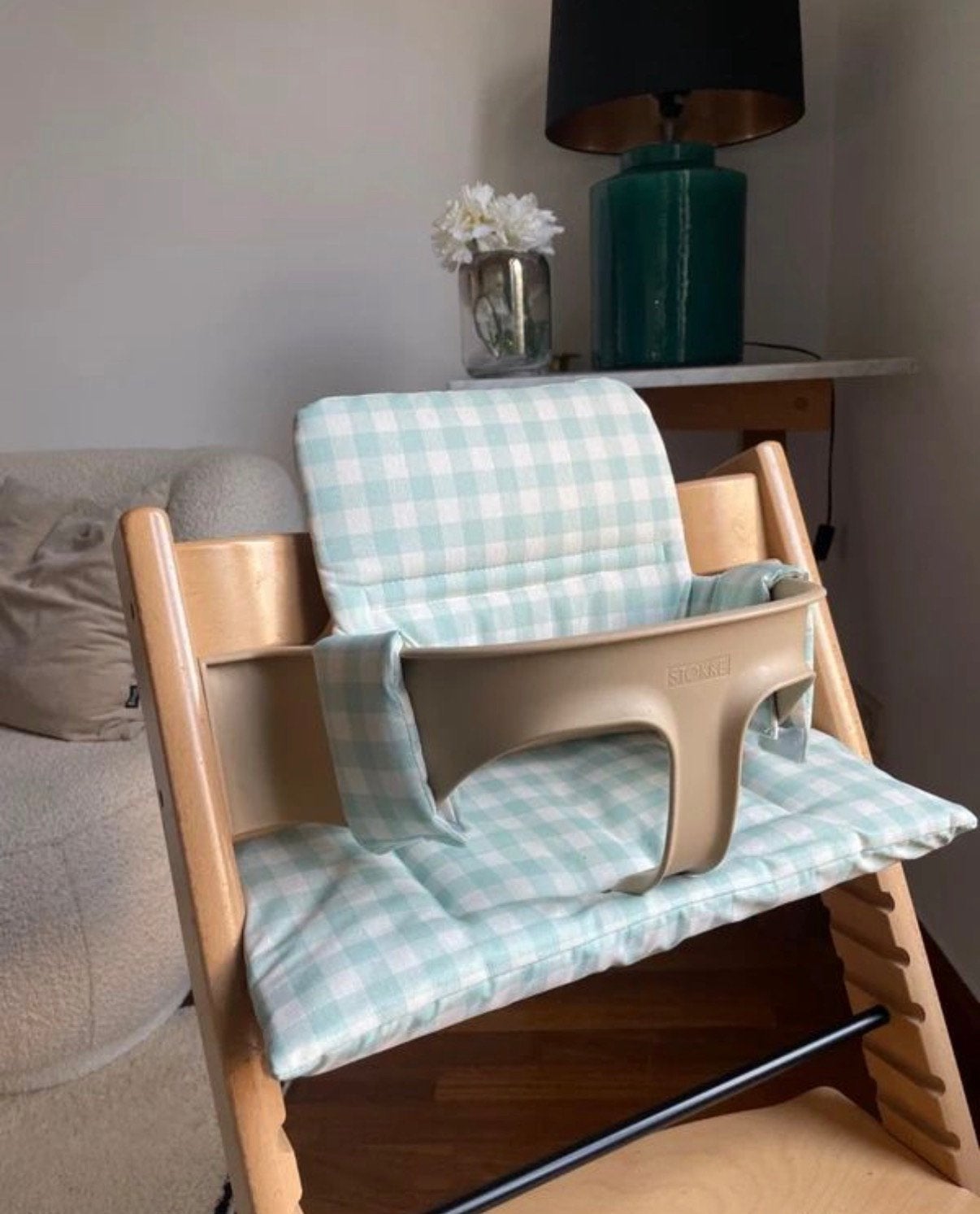 Baby set Stokke + coussin étanche sur mesure, Enlèvement, Neuf, Chaise évolutive, Ceinture(s)