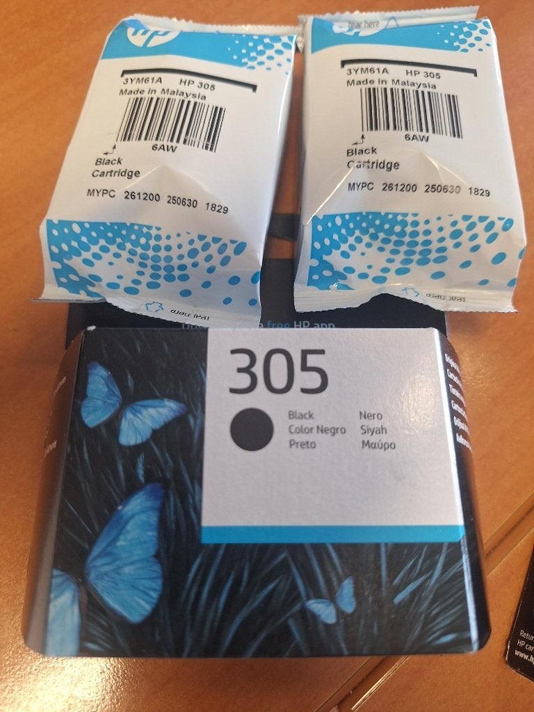 3x cartridge zwart HP305, Enlèvement ou Envoi, Neuf, Cartridge