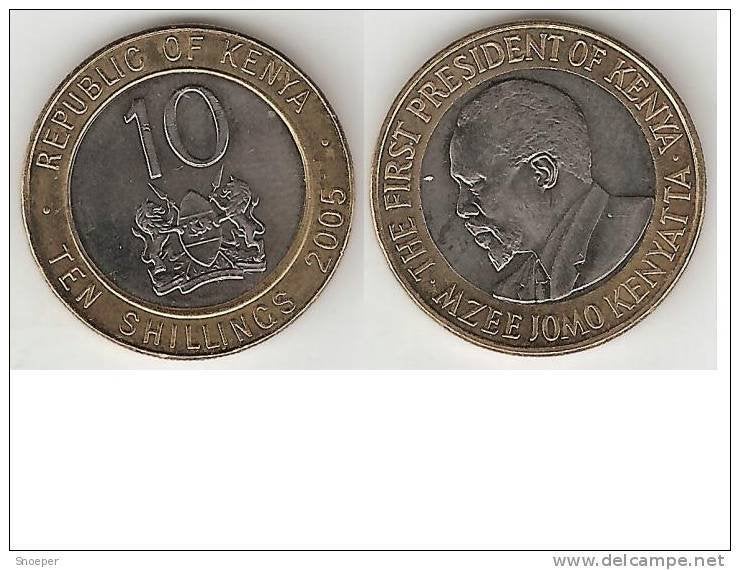 kenya 10 shillings 2005 km 35, Timbres & Monnaies, Monnaies | Afrique, Envoi, Autres pays, Monnaie en vrac