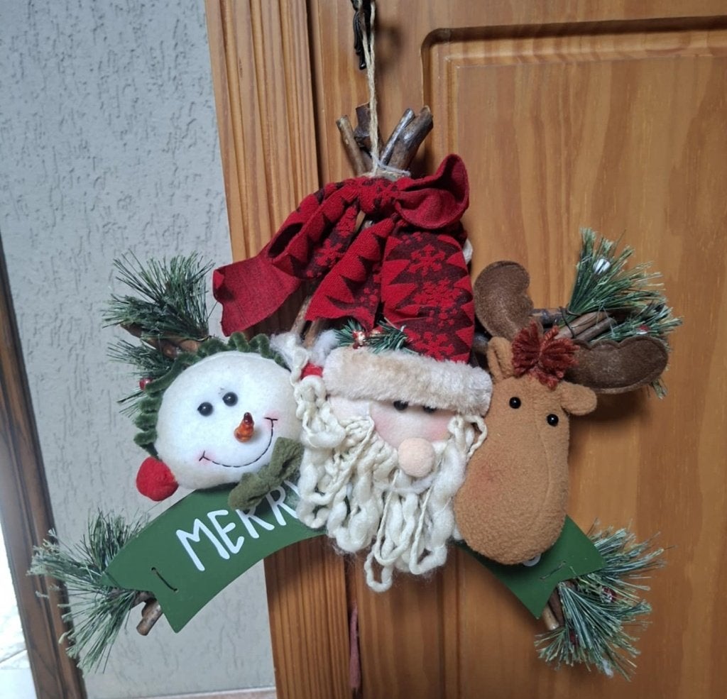 Leuk kerststuk om te hangen, Ophalen