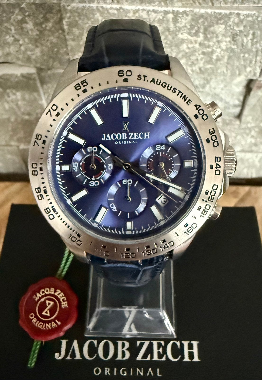 JACOB ZECH ST-AUGUSTINE CHRONO VAUT399! NOUVEAU, ORIGINAL !, Enlèvement ou Envoi, Neuf