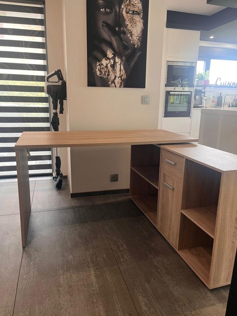Bureau en coin, Maison & Meubles, 136 cm, Autres marques, Classique, Avec tiroirs