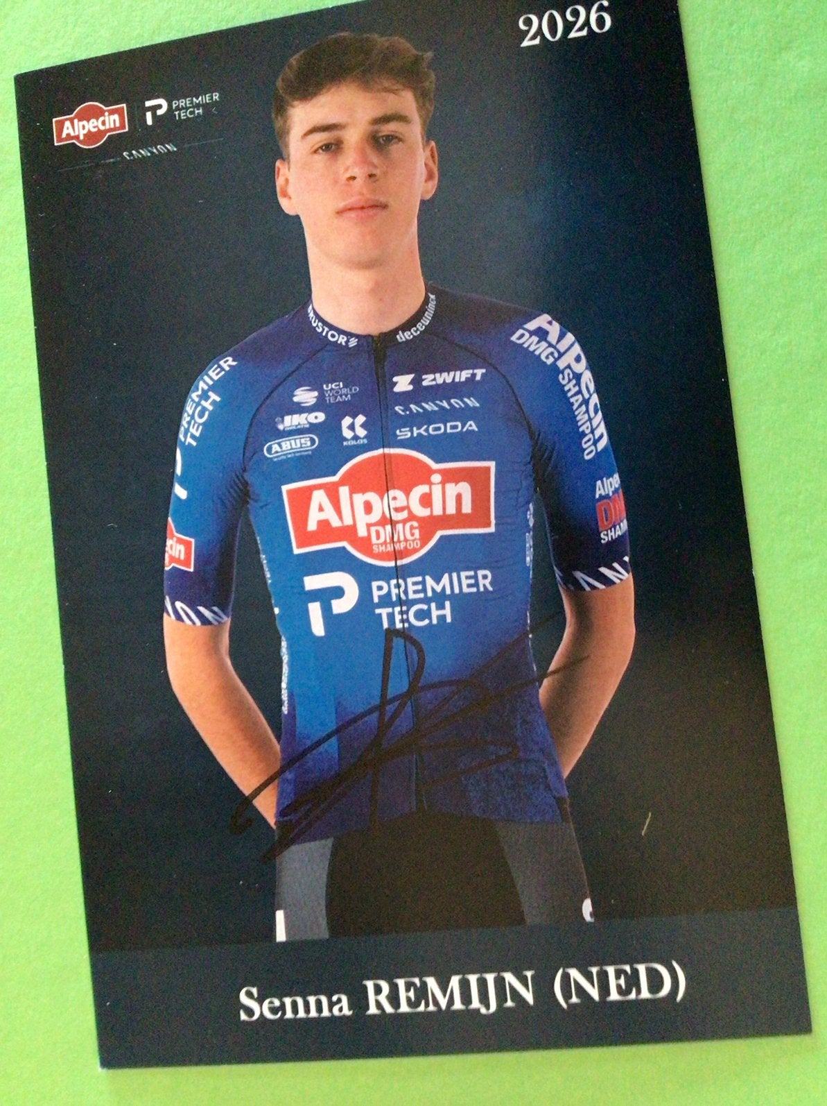 Wielerkaart 2026 team alpecin senna remijn signe, Ophalen of Verzenden, Zo goed als nieuw