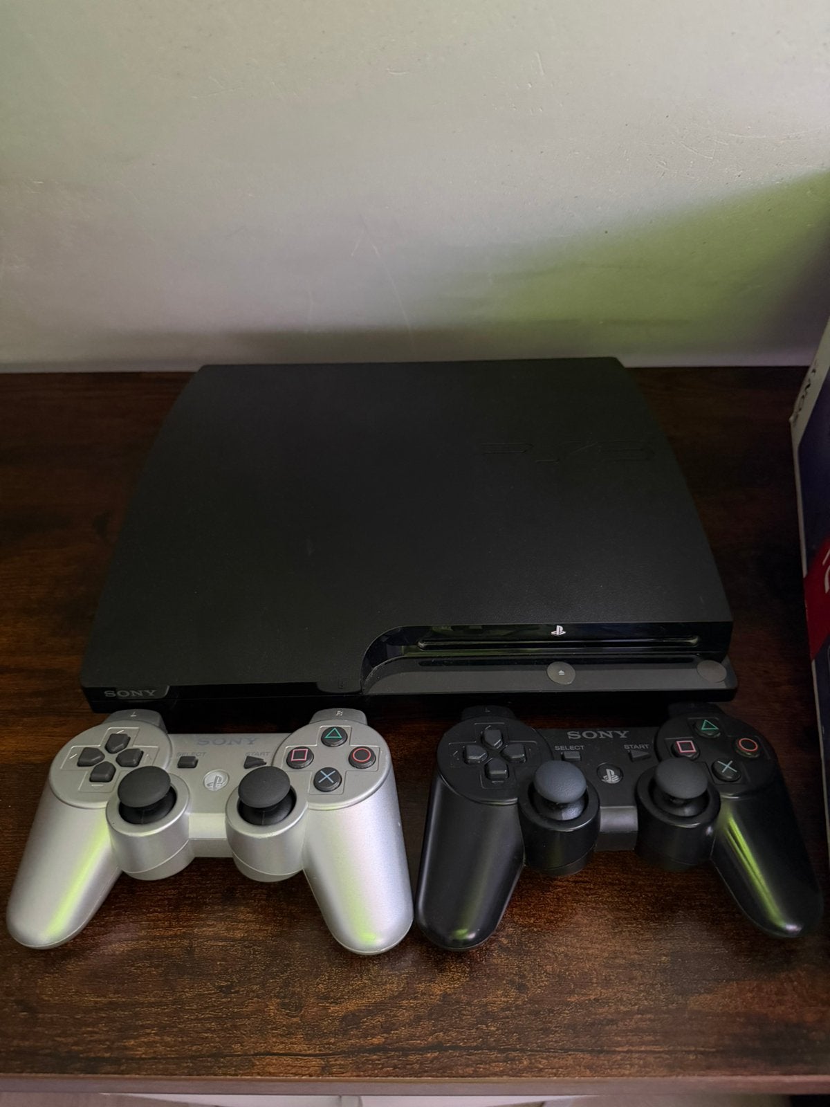Playstation 3 Slim 300gb 2 controllers , doos en kabels, Games en Spelcomputers, Spelcomputers | Sony PlayStation 3, Met 2 controllers