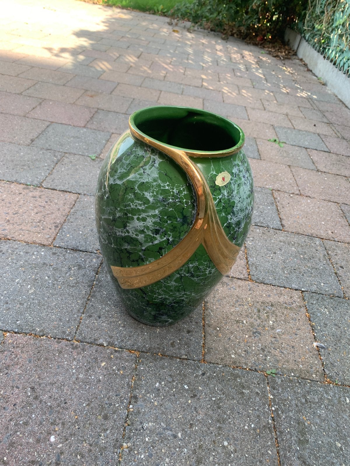 Grote bloemenvaas, Ophalen, Met patroon/structuur, 30 cm, Nieuw