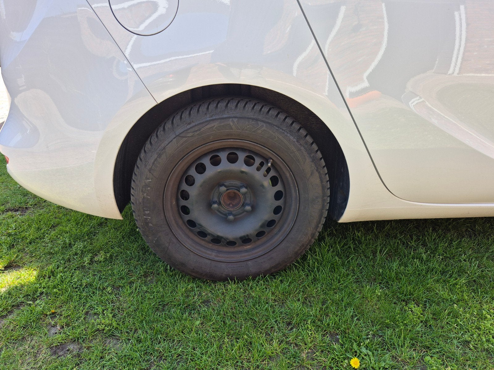 4x Staal velg met winterband op, Auto-onderdelen, Ophalen, Opel