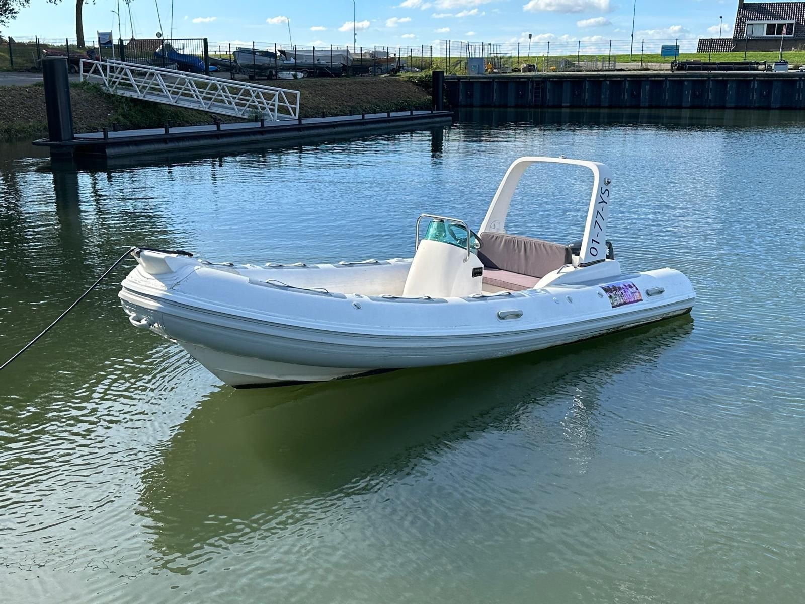 Orca 520 rib met 60pk evinrude, Watersport en Boten, Rubberboten, 60 pk, Gebruikt, Stuurconsole, 5 m
