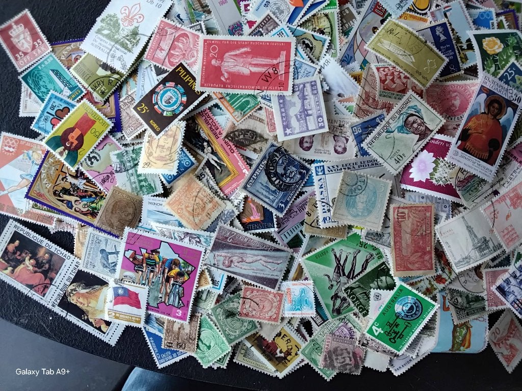 Belle collection de timbres timbrés, Envoi, Autres pays, Affranchi