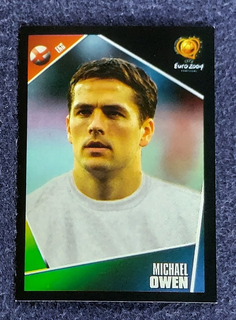 Panini sticker card voetbal ' EK Euro 2004 - Michael Owen ', Verzamelen, Ophalen of Verzenden, Nieuw, Poster, Plaatje of Sticker