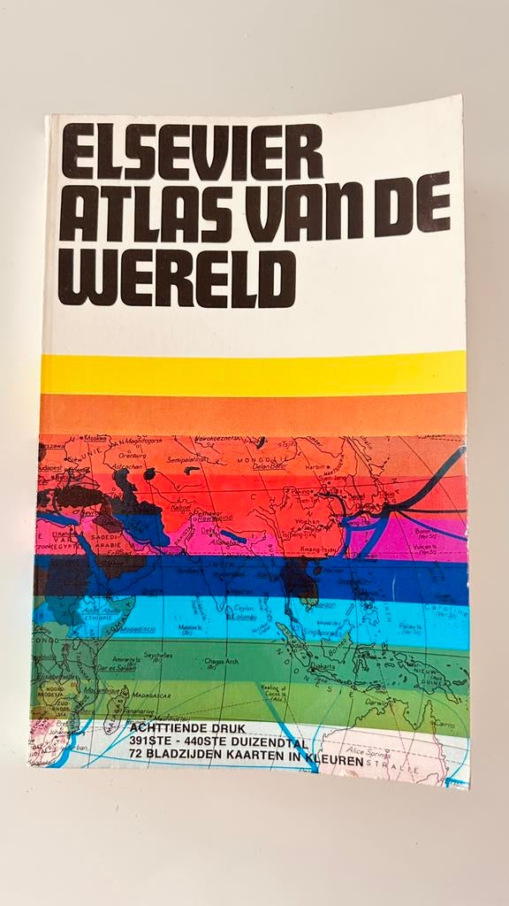 Elsevier atlas van de wereld, Livres, Atlas & Cartes géographiques, Enlèvement, Comme neuf, Monde