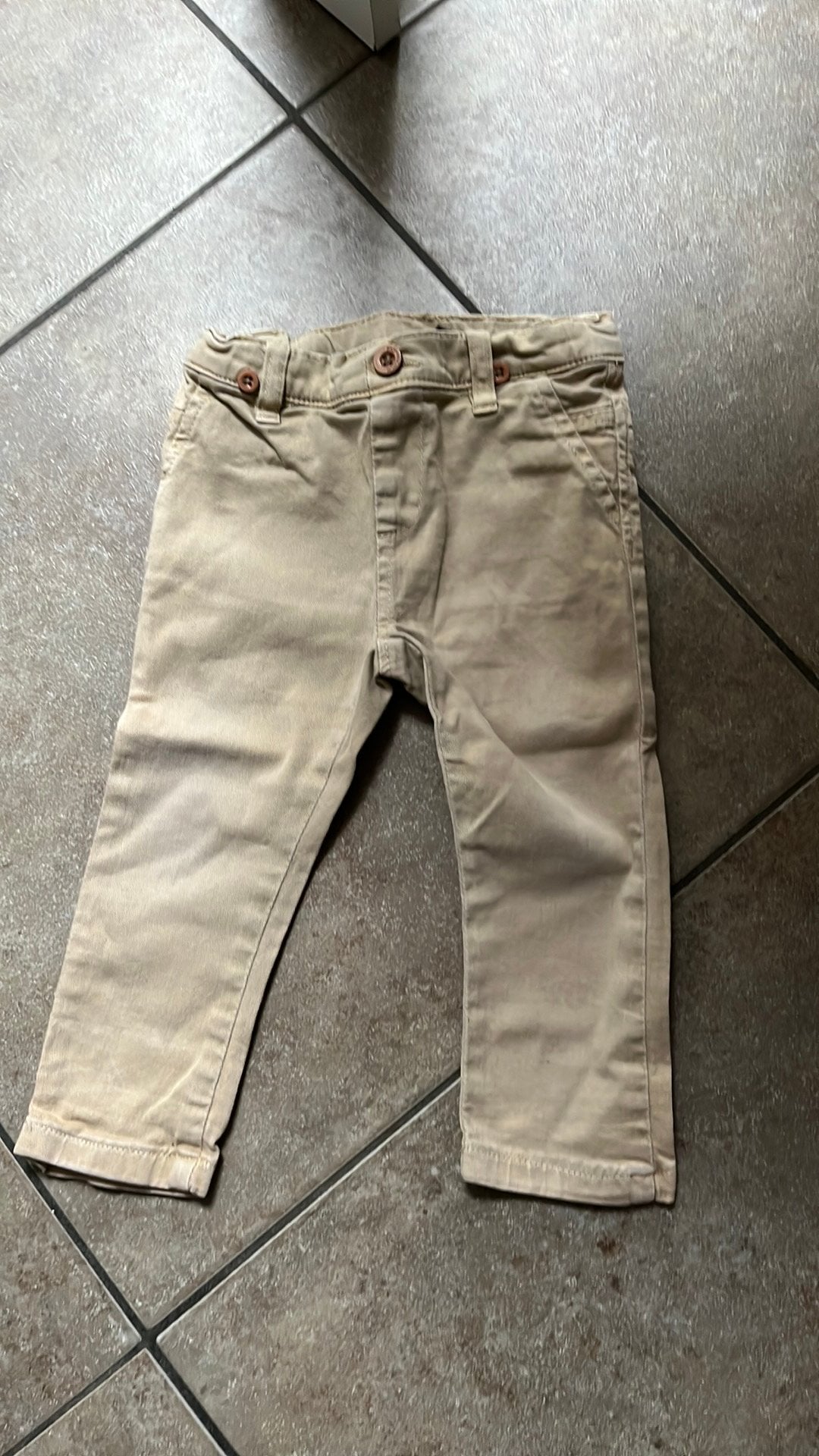 Licht bruine broek maat 86, Kinderen en Baby's, Ophalen, Zo goed als nieuw