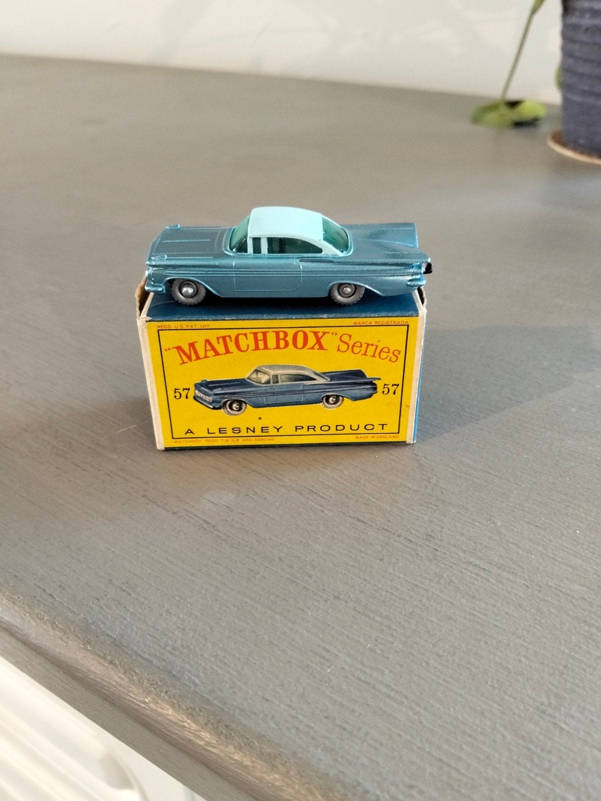 boîte d'allumettes D-BOX n 57 Chevrolet Impala Lesney, Enlèvement ou Envoi, Lesney