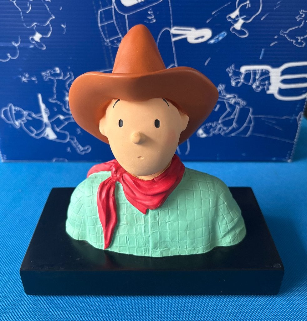 Buste sur socle Tintin Amérique Leblon Delienne, Enlèvement ou Envoi, Comme neuf