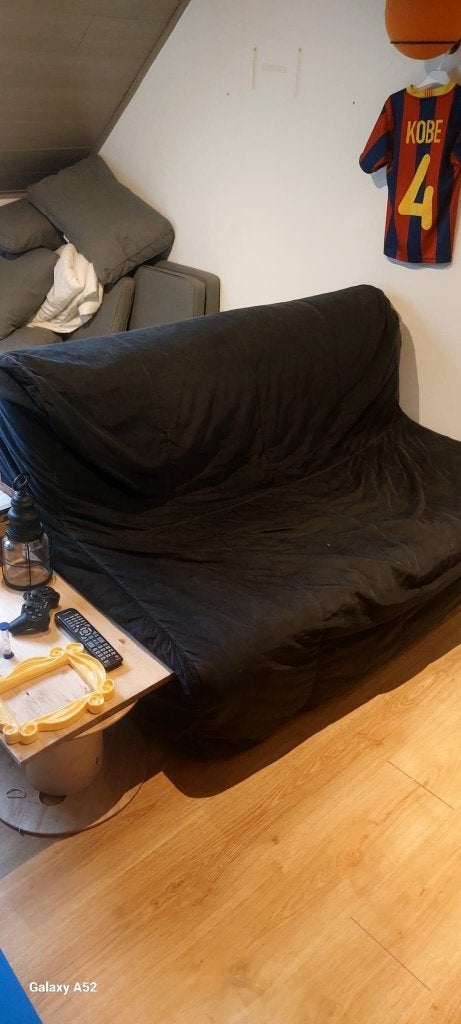 zetelbed, Ophalen, Gebruikt, Zwart, Tweepersoons
