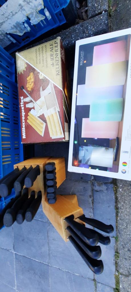 Messenblok, broodrooster, Huis en Inrichting, Ophalen