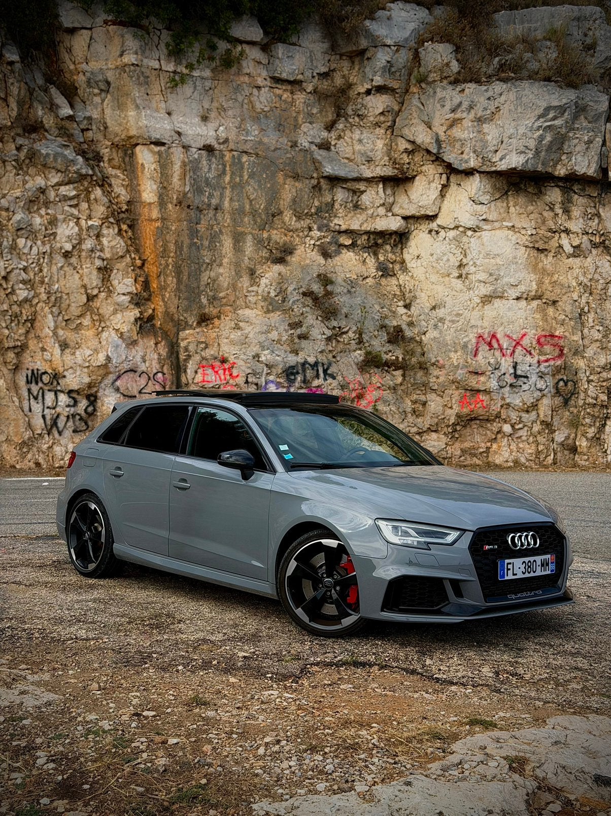AUDI RS3 GRIS NARDO FULL OPTION, Auto's, Audi, Automaat, Grijs, Particulier, Achteruitrijcamera