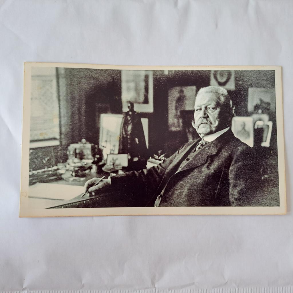 Photo de presse/carte photo historique de Paul von Hindenbur, Collections, Objets militaires | Seconde Guerre mondiale, Enlèvement ou Envoi
