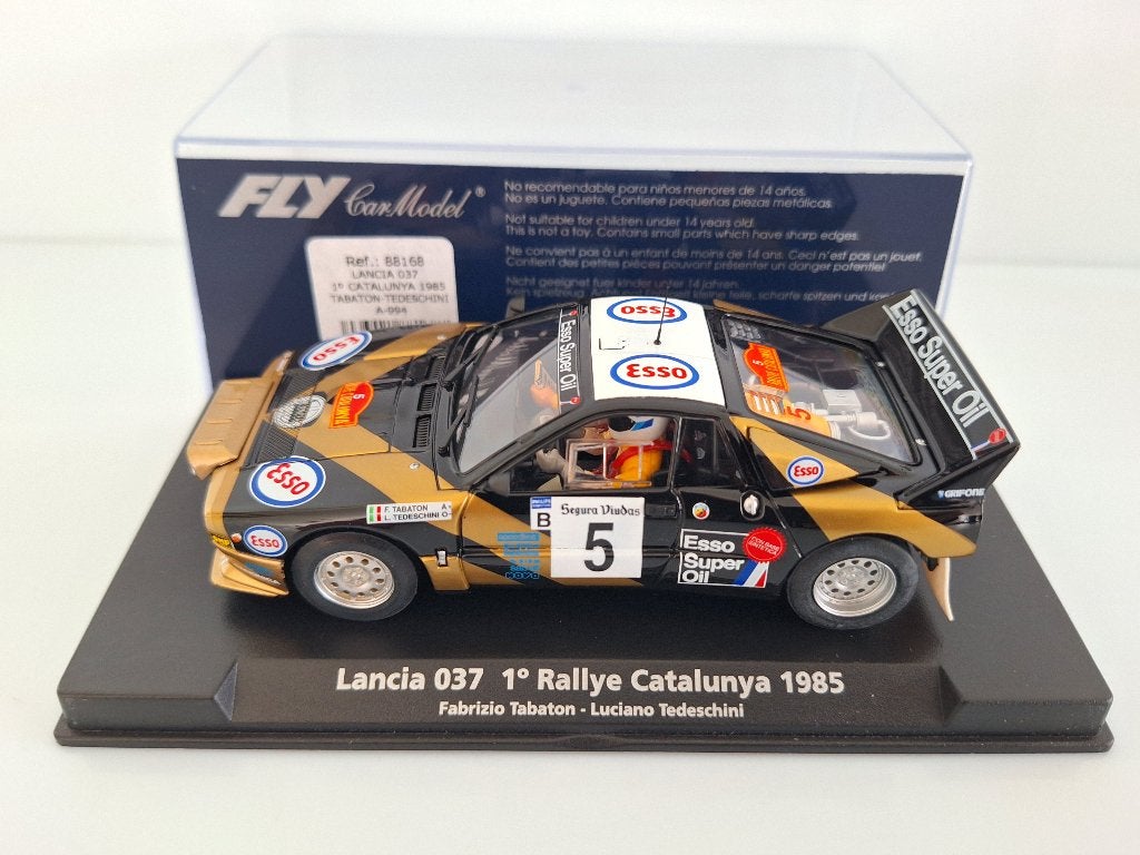 Fly Lancia 037 - 1º Rallye Catalunya 1985 Tabaton Tedeschini, Overige merken, Racebaan, Nieuw, Ophalen of Verzenden