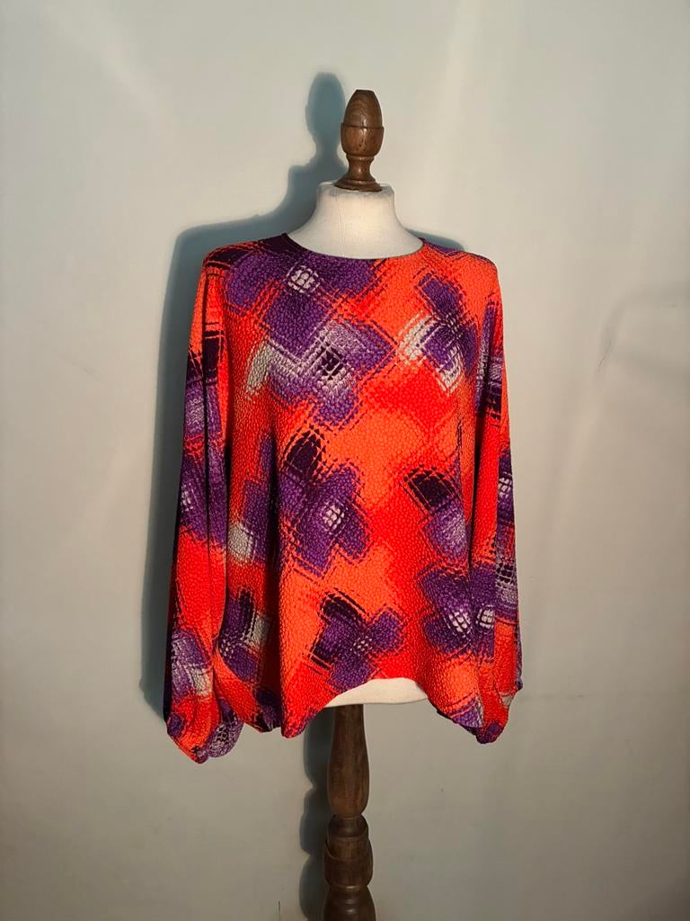 ESSENTIEL BLOUSE KLEURRIJK, Kleding | Dames, Verzenden, Zo goed als nieuw, Maat 42/44 (L), Overige kleuren