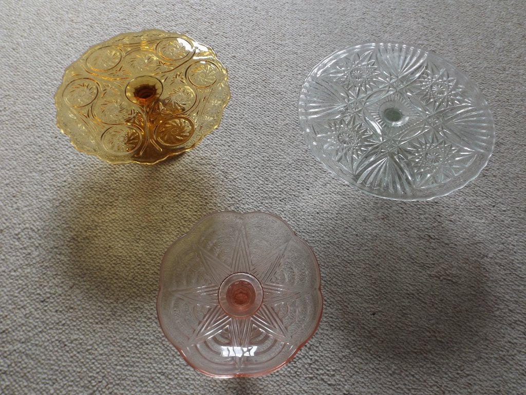 taartschotel en fuitschaal, Ophalen, Glas of Glazen, Klassiek, Glas