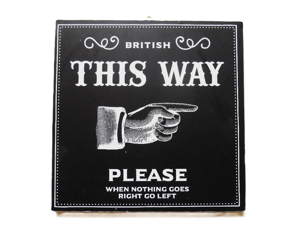 Assiette murale rétro « This way please », Collections, Rétro, Envoi