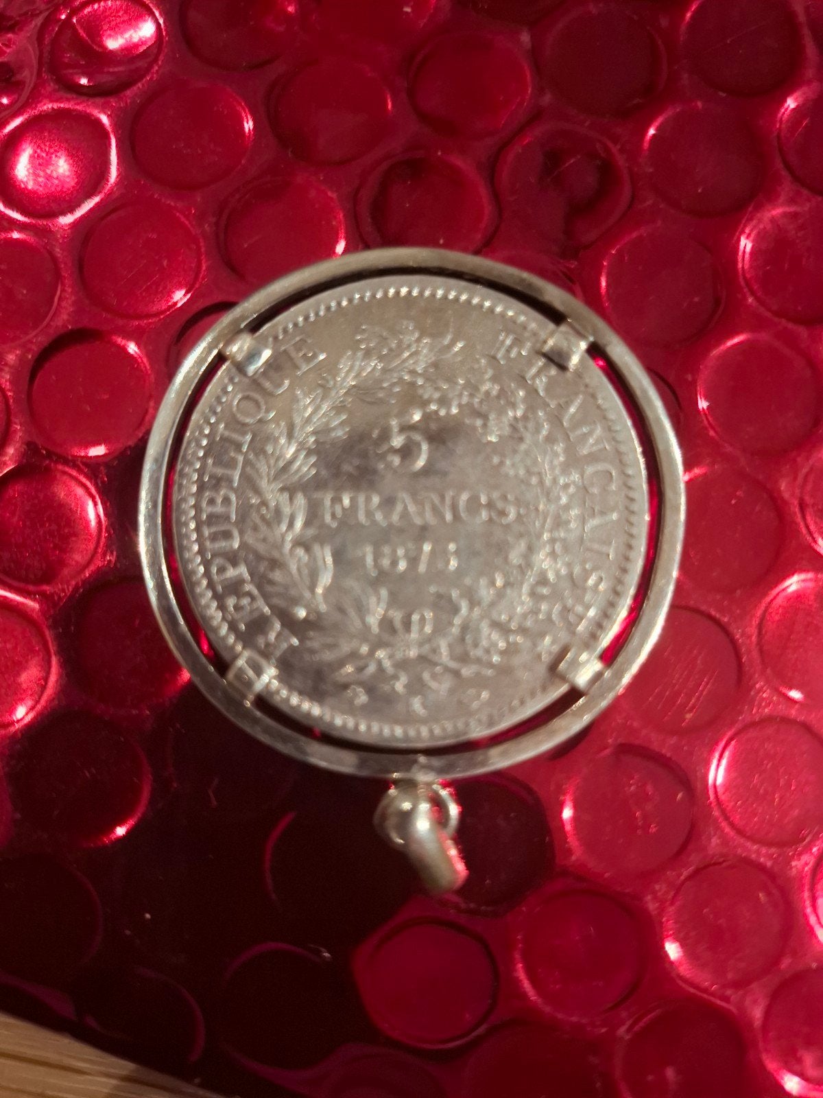 medaillon van zilveren munten, Handtassen en Accessoires, Kettingen, Zilver, Zilver