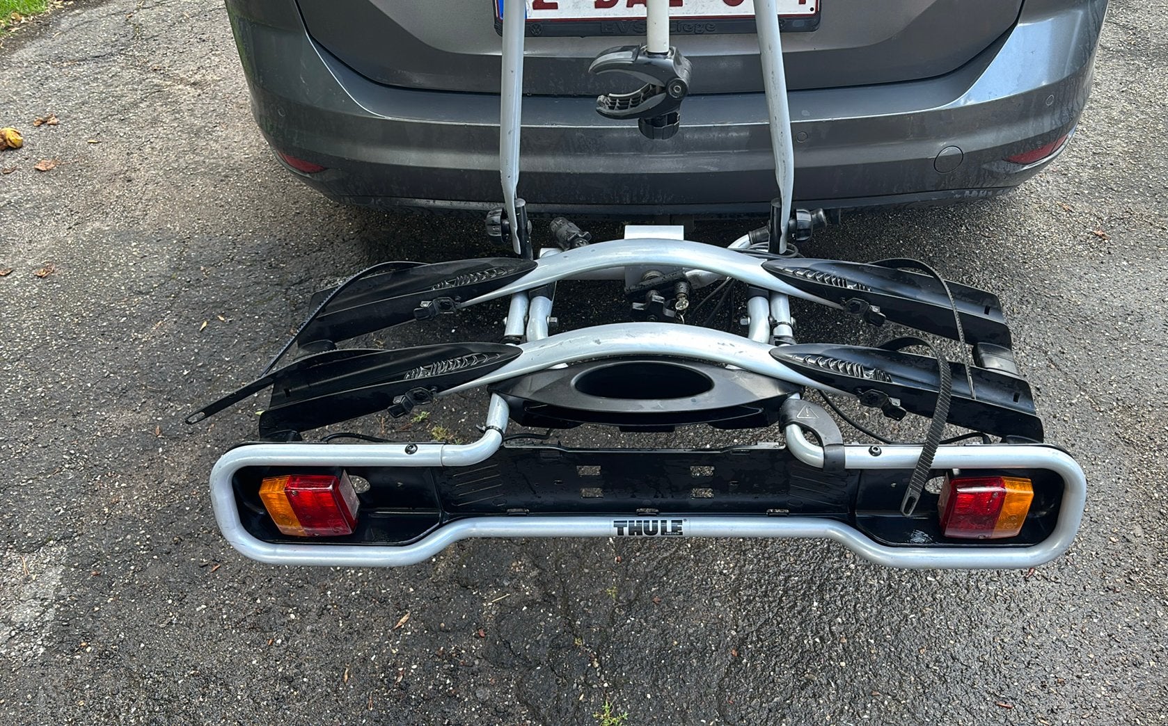 Porte velos thule 2 velos, Enlèvement, 2 vélos, Utilisé, Support d'attelage