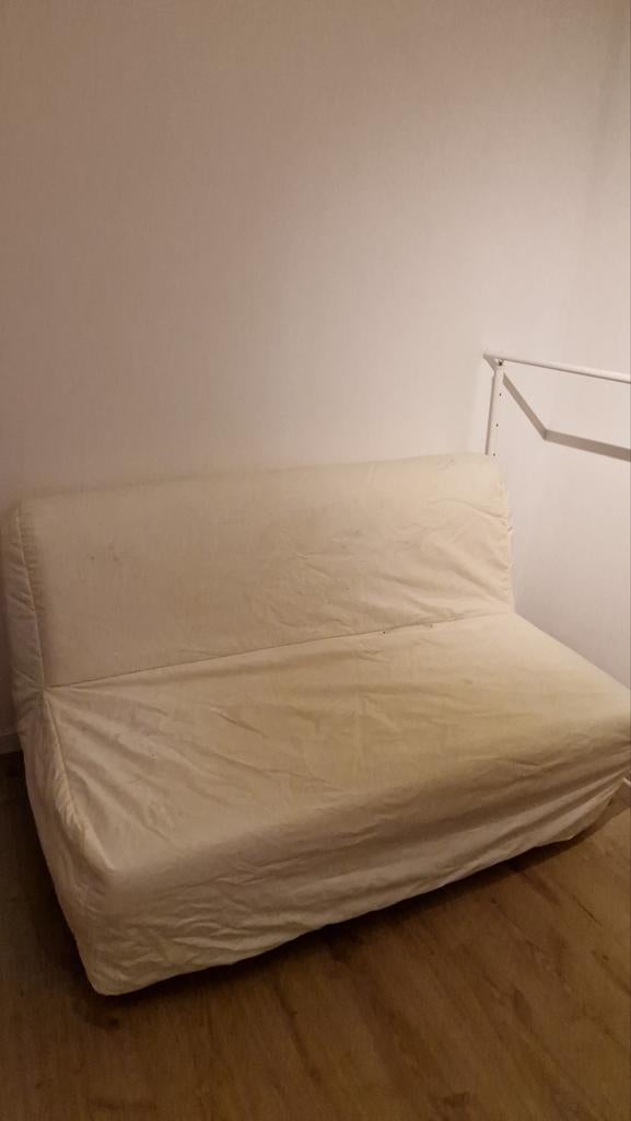 Opvouwbaar zetelbed, Ophalen, Gebruikt, Wit, Twijfelaar