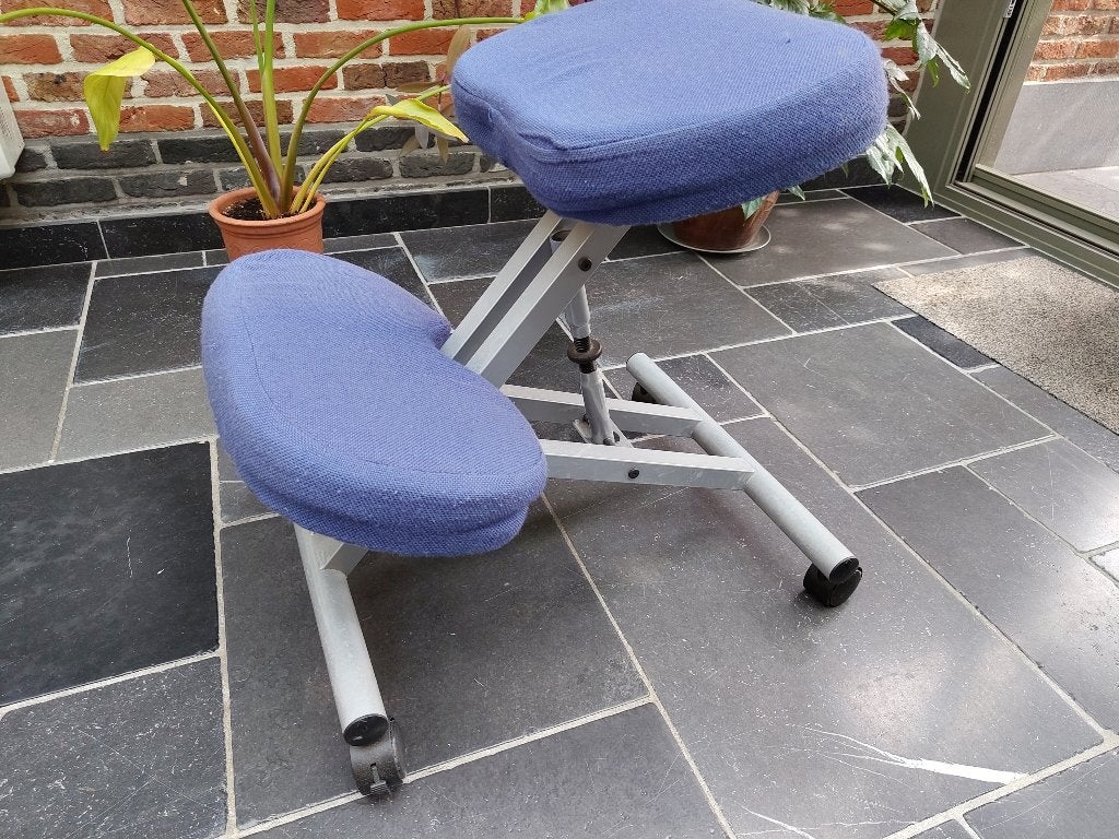 Chaise de bureau - chaise pour genoux, Enlèvement, Utilisé, Bleu, Chaise de bureau