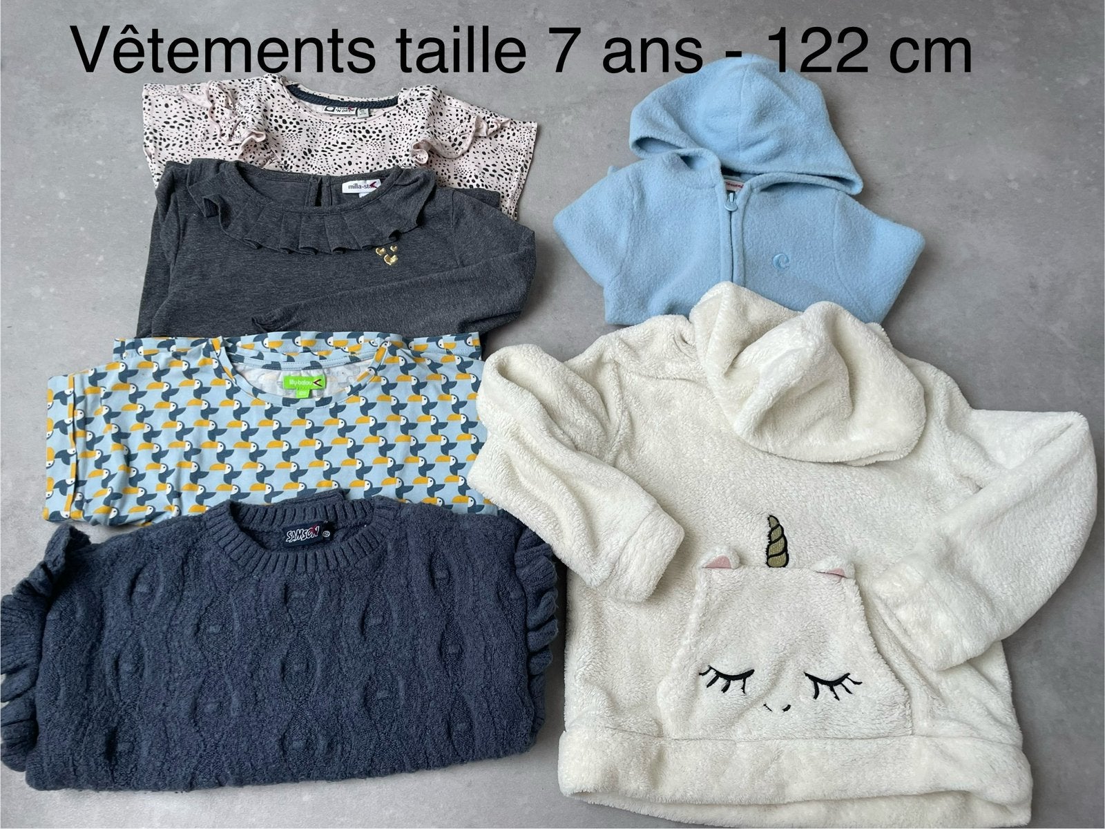 Vetements fille taille 7 ans - 122 cm, Enfants & Bébés, Enlèvement, Utilisé, Fille