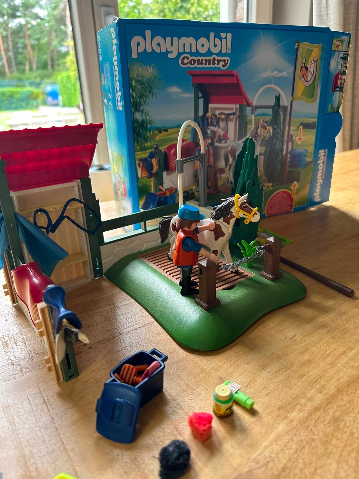 lave-chevaux Playmobil Country, Comme neuf, Autres types, Country, Kit complet