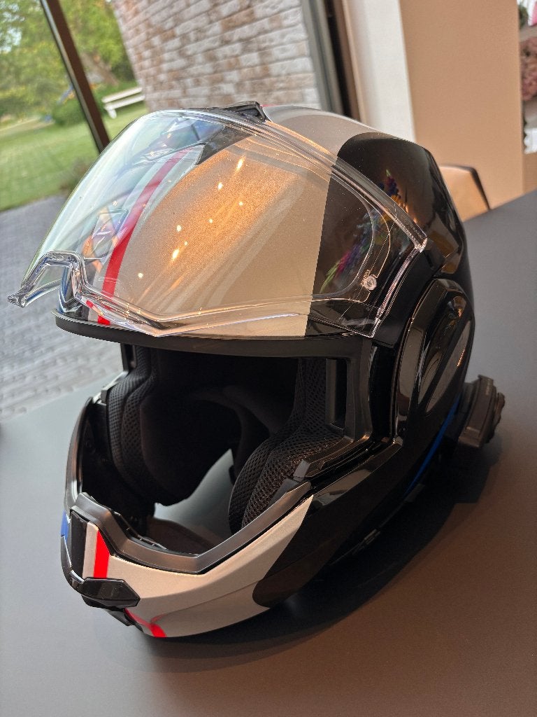 SCORPION EXO-Tech Evo helm + SENA Spider ST1 Mesh System, Motoren, Systeemhelm, Heren, XL, Tweedehands
